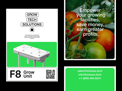 GrowTech Solutions agriculture agrotech animation bio technology biotech brand identity cannabis clean corporate identity green grow minimalism motion graphics organic plants redis shapes tech company typography weed