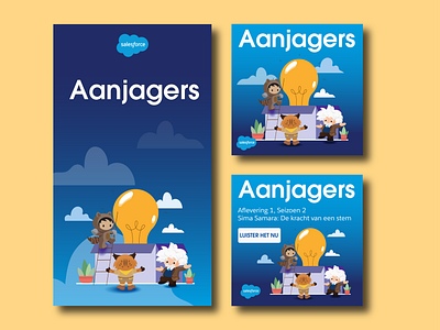 Aanjagers book cover design branding design graphic design illustration logo salesforce ui vector