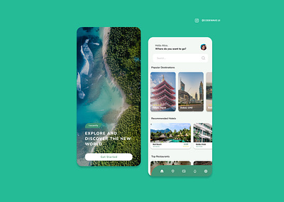 Vacanify - Travel App Agency Design app application design mobile online travel ui