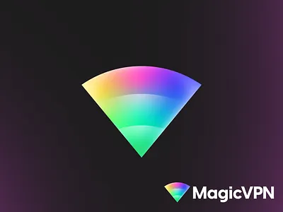 VPN logo abstract logo branding gradient logo it logo logo