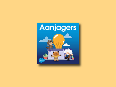 Aanjagers 3d illustration blender branding graphic design illustration logo podcast salesforce ui vector