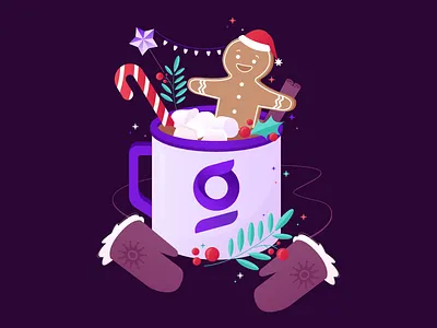 Holiday Greeting Card branding character design graphic design greeting card holiday illustration postcard vector