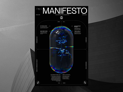 my Manifesto || Motion 3D Poster 3d branding c4d cinema4d design digital editorial figma illustration logo motion motion design motion graphics poster render typography ui uidesign uiux webdesign