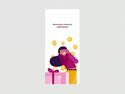 New product interaction: Grabdeals animation axis axis bank branding design fin tech graphic design illustration motion graphics ui userexperiencedesign userinterfacedesign