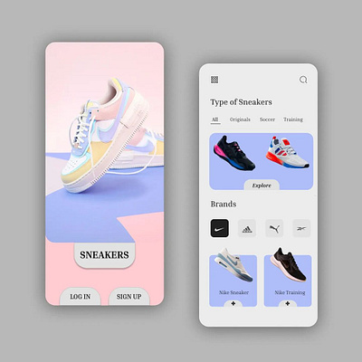 Nike , Adidas, Jordan shoes 👟 design graphic graphic design nike ui ui design ui designer ui ux ui ux designer ux design virtual design