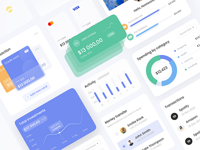 Finance Management Assistance App account app app design app ui bank bank account banking dashboard emoney finance finance management financial fintech income loan money money management personal finance spending ui ux