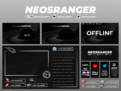 Stream Space Overlay branding design graphic design overlay