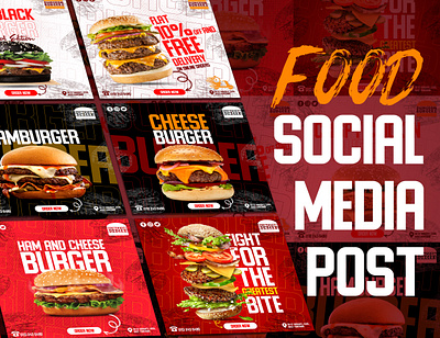 Food Social Media Design | Instagram Ads | Creative Post Design 3d ads ads design adverstisment animation banner branding burger burger banner fast food food banner graphic design instagram post promotional ads restaurant restaurant banner social media social media template ui web banner