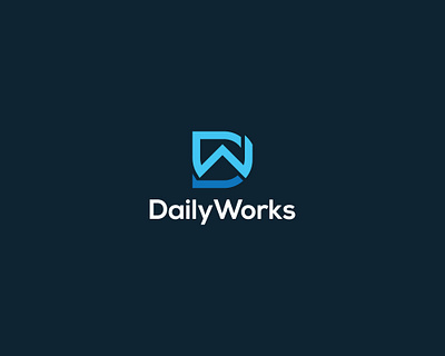 Daily works logo design - "DW" lettermark branding branding logo d d logo dw dw letter logo dw logo icon letter dw letter dw logo logo w w logo