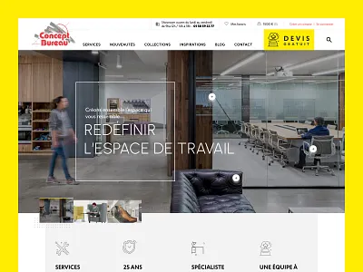 Furniture concept ecommerce furniture ui webdesign