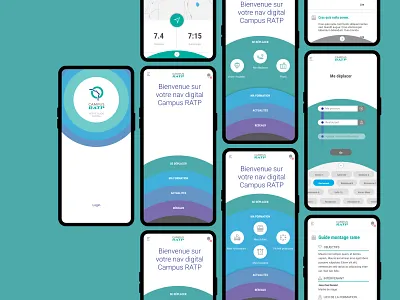 Campus RATP app app mobile pwa ui webdesign