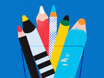 Pencils color pencils illustration illustrator pencils pens texture