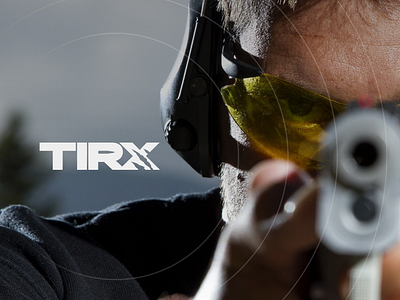 TIRX branding design graphic design gun identity logo shooting gallery ui uiux uiux design ux web design