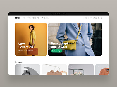 E-commerce concept designs for a fashion house agency branding checkout clothing ecommerce fashion fintech landing page logo marketplace payment ui