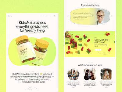 Case Study: Kids Health Website 3d 3d graphics branding children design graphic design health healthcare illustration interface kids medicine ui user experience ux web design web layout web marketing web pages website