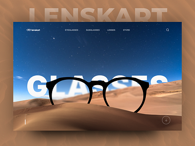 Glasses website aesthetic app branding design illustration premium ui ux vector web webdesign websiteredesign