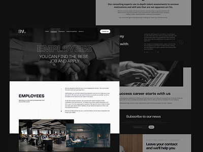 Employment agency in Canada / BAL recruitment solutions branding design figma graphic design landing logo minimal ui ux