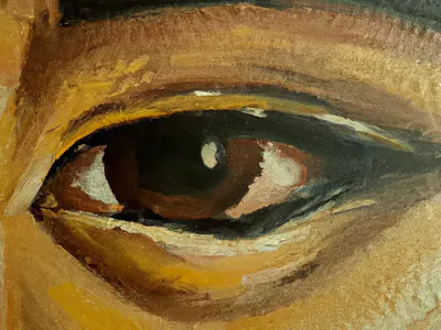 Oil painting of eyes animation art branding design graphic design ill illustration logo motion graphics oil photo vector