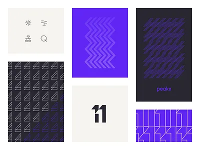 Branding landing page branding design flat graphic design illustration logo minimal pattern patterns peak typography ui ux vector