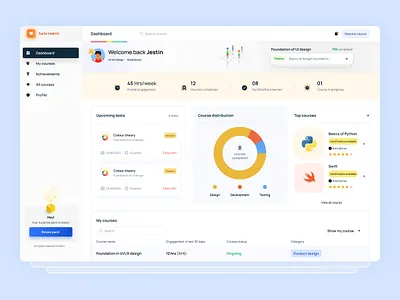 Online learning 2023 blue christmas design design trend e learning figma illustration online class trending ui ux