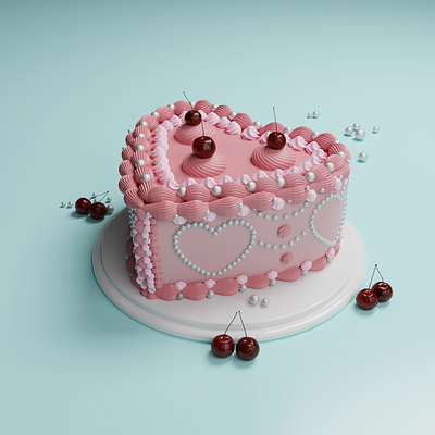 cake 3d illustration