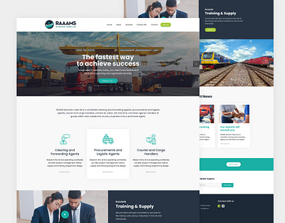Logistic Courier Cargo Agents Website Landing Page bootstrap branding cargo cargo agents commercial container design graphic design homepage illustration landing page logistic logistic courier logo maintenance motion graphics webdesign website website ui design website uiux