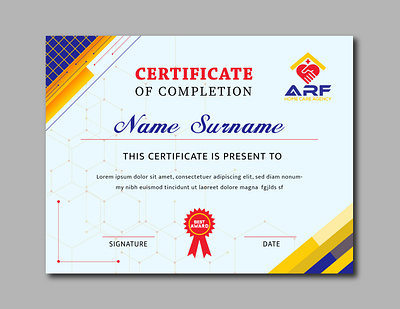 Certificate design animation branding design graphic graphic design illustration logo typography ui ux vector