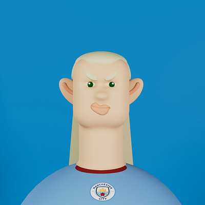 HA HA HA HAALAND!! c4d charachter design character football haaland illustration illustrator mancity