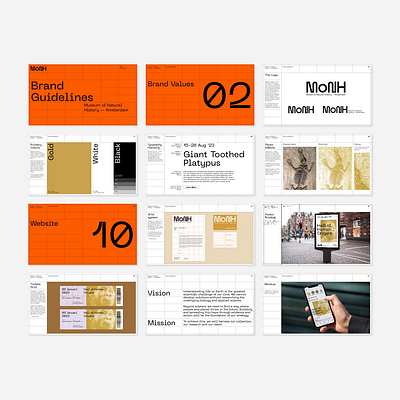 MoNH — Brand Guidelines brand guidelines brand guidelines template brand identity branding branding guidelines graphic design logo design logodesign visual style guide