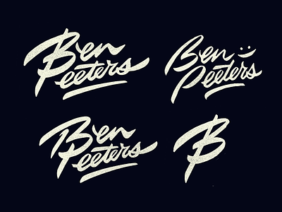 Ben Peeters branding brush calligraphy custom design expressive flow graffiti hiphop identity lettering logo logomark original script signature street streetart type unique