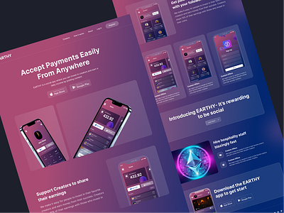Payment Website bank branding cash crypto debit finance financial homepage mockup money payment product sass ui ui ux website