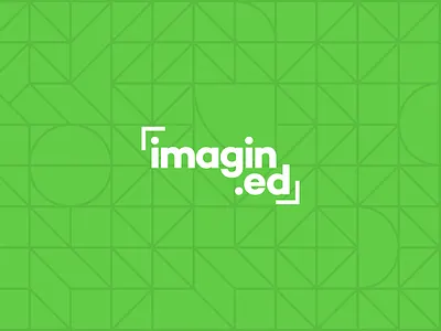 Imagin.ed logo brand design brand identity branding design education geometric graphic design green learning design logo logo design logotype online learning type typography vector