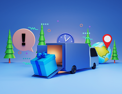 Web illustration. 3d design illustration