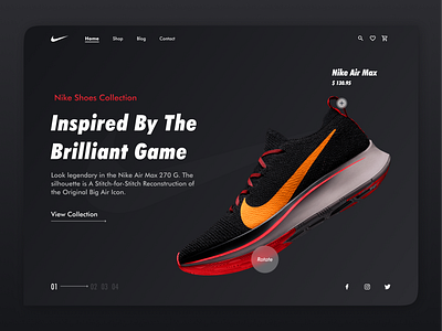 Nike Shoe Hero Section 2d case study concept creative creativity daily ui daily ui design design figma hero hero section nike nike shoe concept nike shoes shoe shoes ui ui design web web design