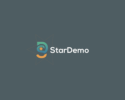 StarDemo logo design - D+S+star logo concept branding branding logo ds ds letter logo ds logo graphic design icon letter ds logo sd