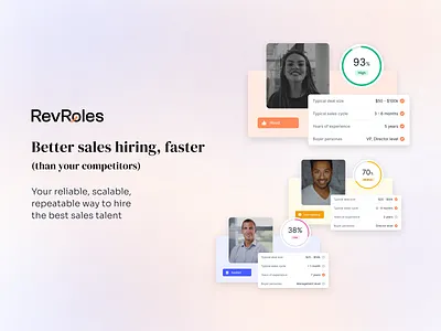 Smart Recruiting For Sales Leaders branding product design ui ux web app