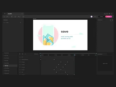 Scroll Animation | With Rive | Sugar Wallet 2d animation app asim das json lottie motion graphics rive scroll sugar ui