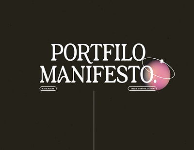 Portfolio Manifesto animation branding design graphic design logo motion graphics procreate illustration vector web design website