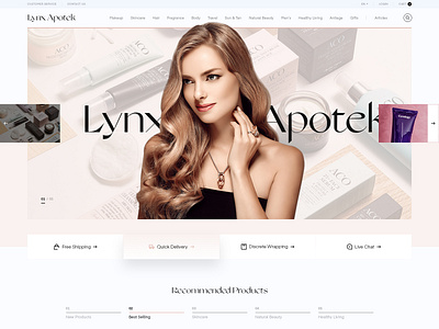 Lynx Apotek e-Commerce branding ecommerce typography ui ux web website