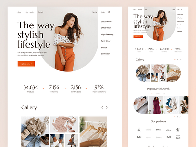 🖍️ eCommerce - Homepage UI Concept (Design) design ecommerce design fashion figma home page design photoshop store ui ui concept ui design uiux uiux design ux ux design web design web ui web ui design website design