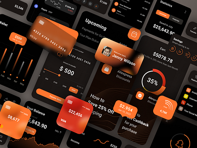 🧪 Financial Exp - Financial Mobile Application (Design) branding component design design figma financial app illustration logo mobile app design mobile design mobile ui design ui ui concept ui design uikit uiux uiux design ux ux design