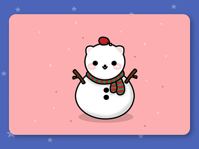 ☃️Christmas Snow Cat Vector Illustration asstes cat christmas christmas time cute design designer free design free files freebie graphic design holidays illustration illustrator merry christmas product snow snow man vector white