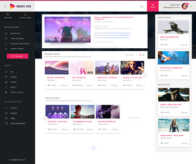 MUVI VIU figma graphic design landingpage ui ux webdesign website