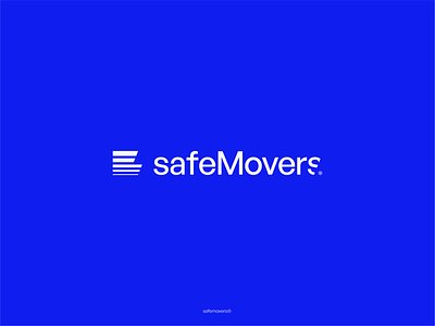 SafeMovers | Moving & Storage colors fast icon logo logodesign movers moving movinglogo movingstorage safe spark sparklogo storage trailer