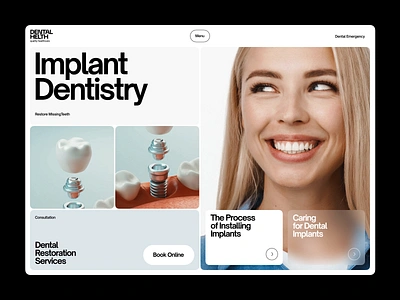 Dental Clinic Website Design animation care clinic cosmetology dental dentist dentistry design doctor health healthcare implants medical medicine services teeth tooth ui ux website