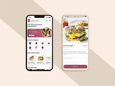 SWEETY - Homemade bakery app branding graphic design ui