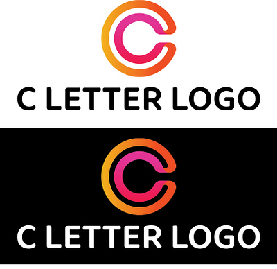 Modern Letter Logo branding cmyk design graphic illustration logo print text ui vector