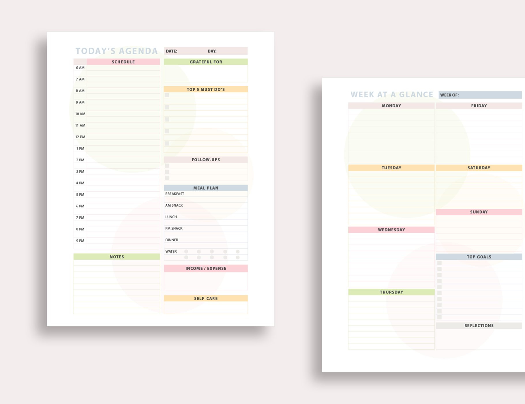 Planner Templates With InDesign By Studio Sugoi On Dribbble