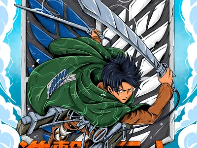 AOT Anime 3d animation anime art branding cartoon conceptart design fanart graphic design illustration logo manga motion graphics ui vector