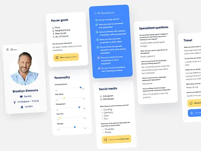 User Persona – Personality Card app branding design graphic design home house illustration persona second home typography ui user user experience ux